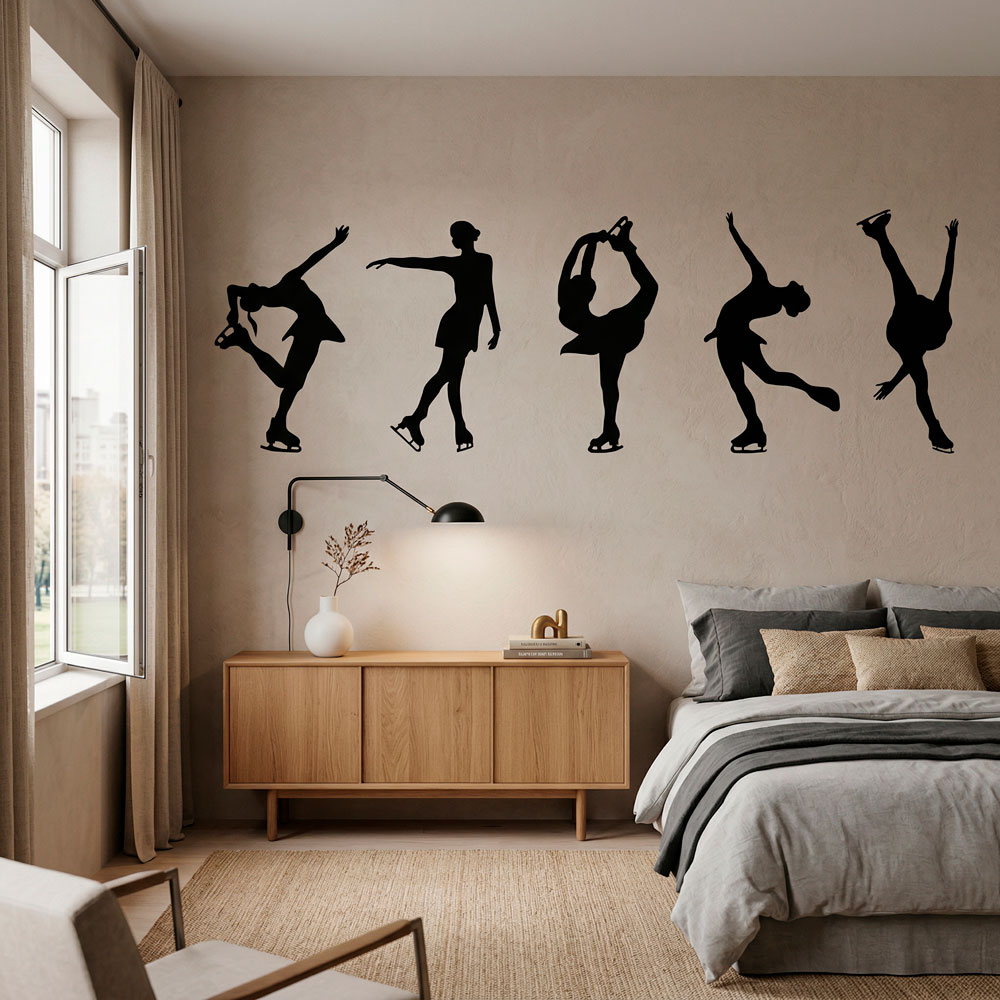 Wall Stickers: Figure skating silhouettes