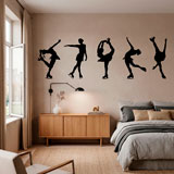 Wall Stickers: Figure skating silhouettes 17