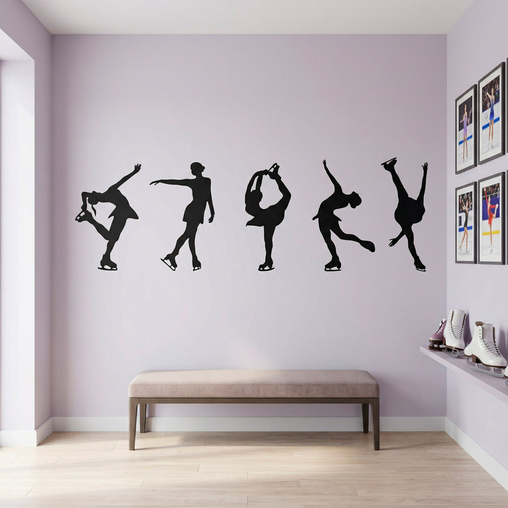 Wall Stickers: Figure skating silhouettes