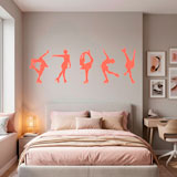 Wall Stickers: Figure skating silhouettes 4