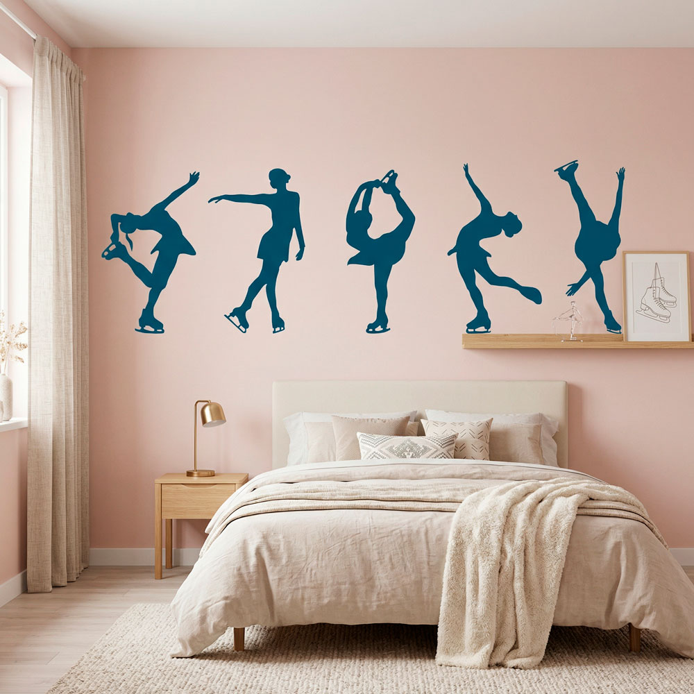 Wall Stickers: Figure skating silhouettes