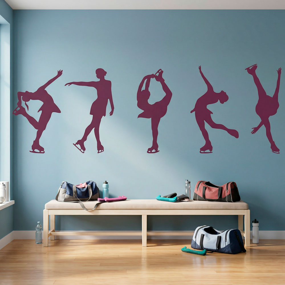Wall Stickers: Figure skating silhouettes