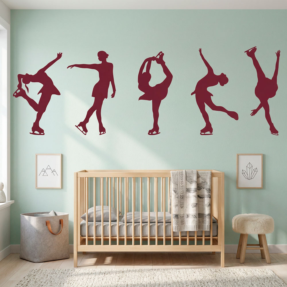 Wall Stickers: Figure skating silhouettes