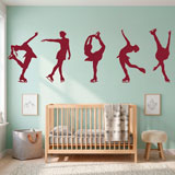 Wall Stickers: Figure skating silhouettes 8