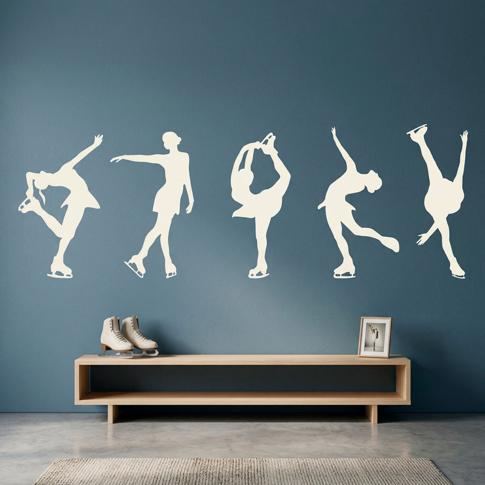 Wall Stickers: Figure skating silhouettes