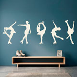 Wall Stickers: Figure skating silhouettes 10