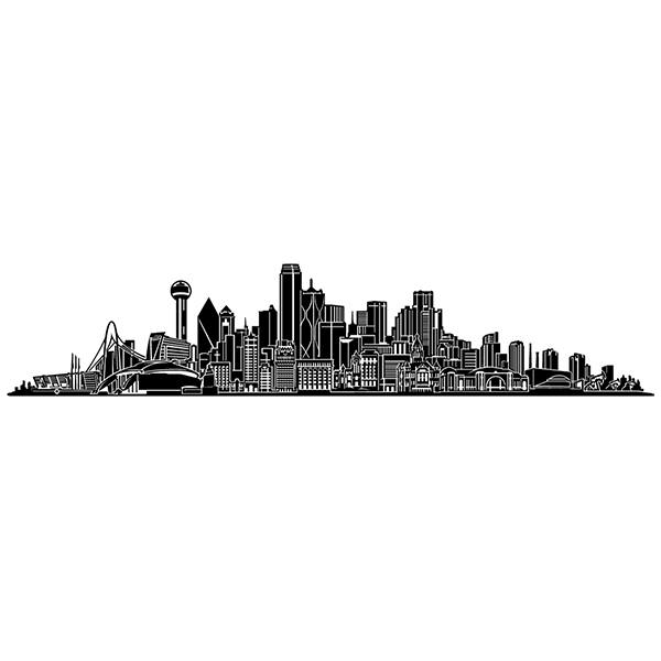 Wall Stickers: Dallas Skyline