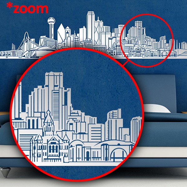 Wall Stickers: Dallas Skyline