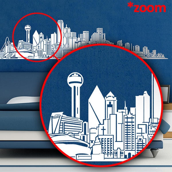 Wall Stickers: Dallas Skyline