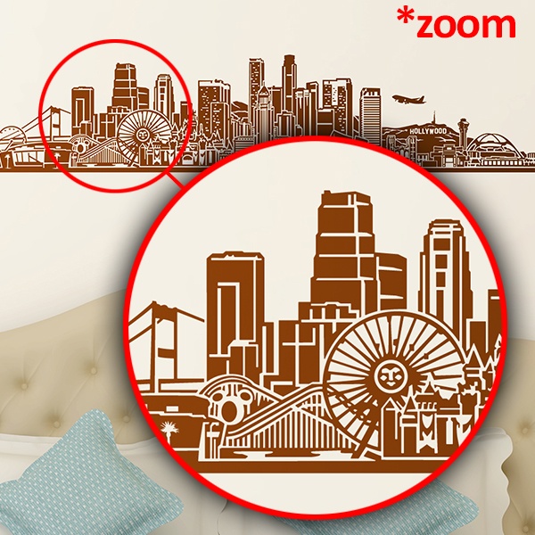 Wall Stickers: Los Angeles Skyline