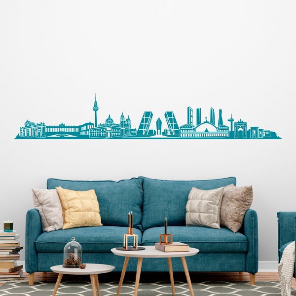 Wall Stickers: Madrid Skyline 