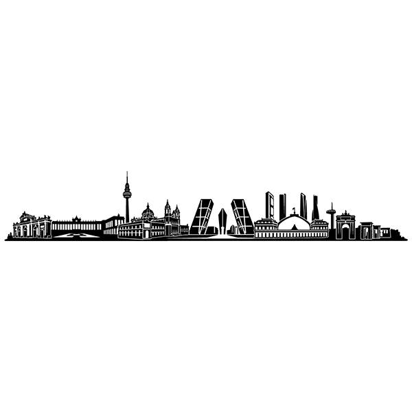 Wall Stickers: Madrid Skyline 