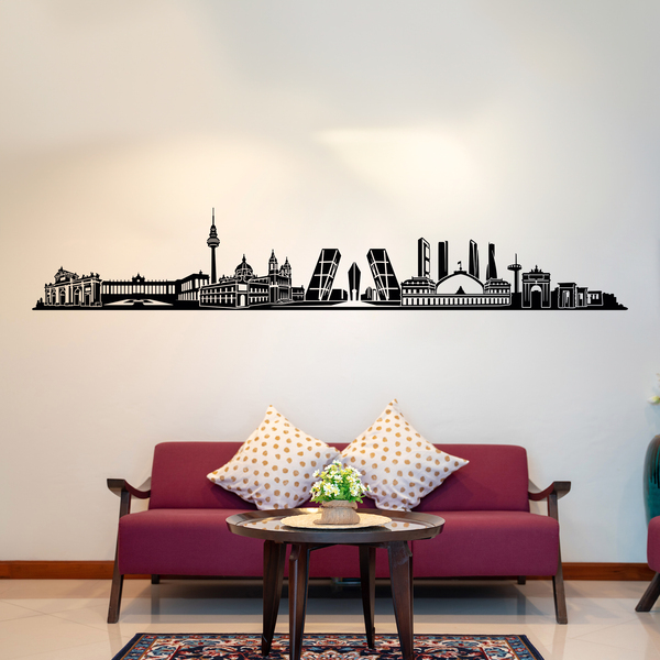 Wall Stickers: Madrid Skyline 