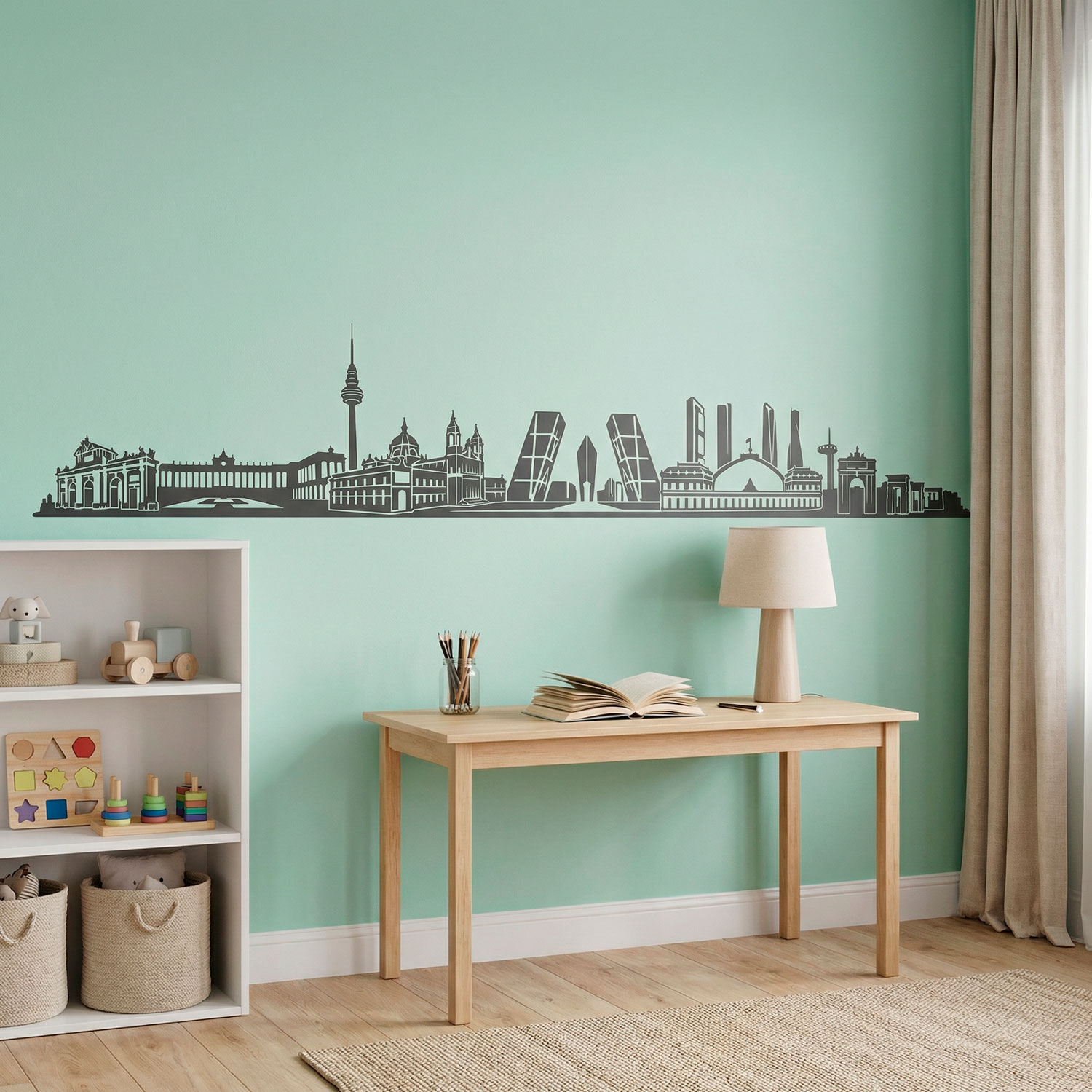 Wall Stickers: Madrid Skyline 