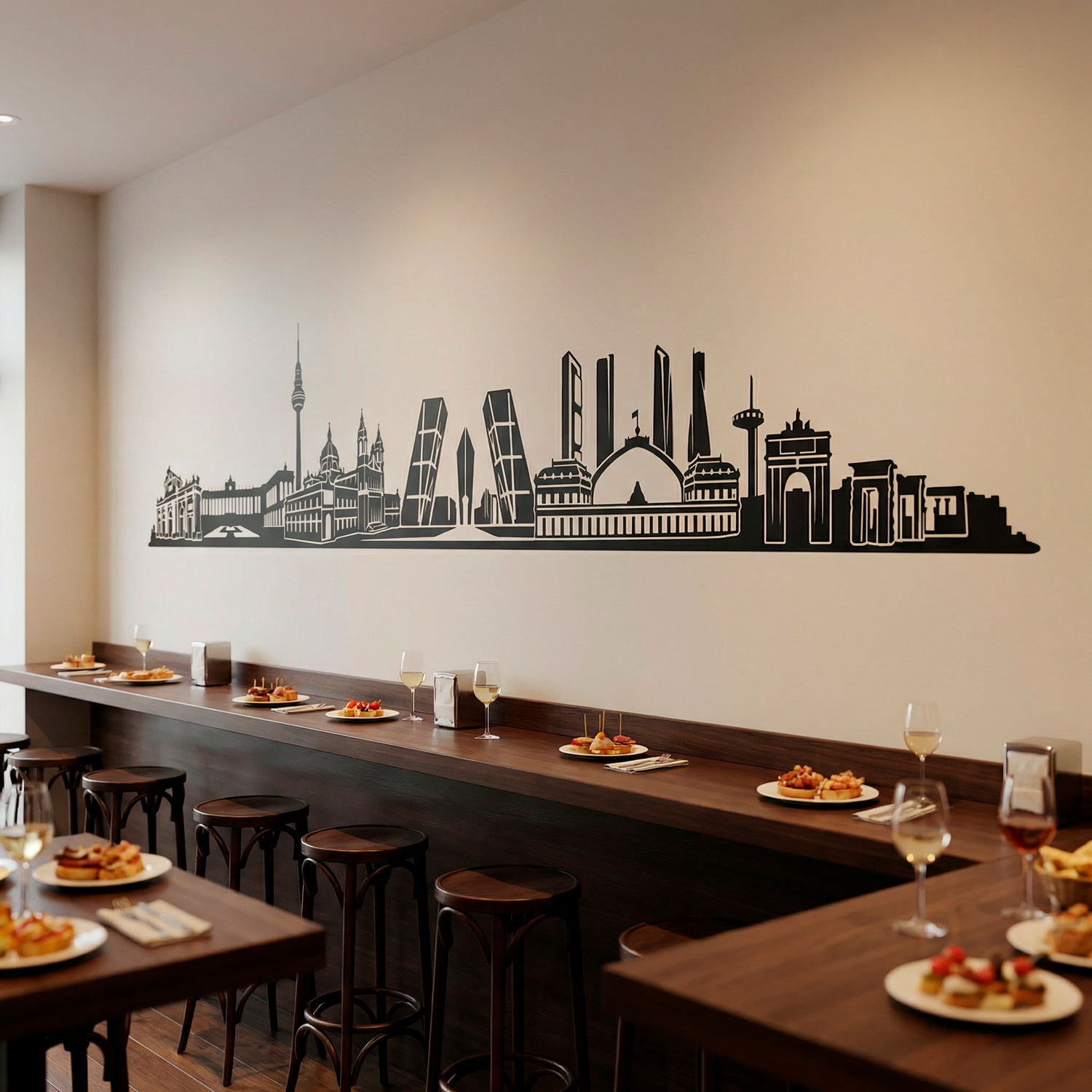 Wall Stickers: Madrid Skyline 