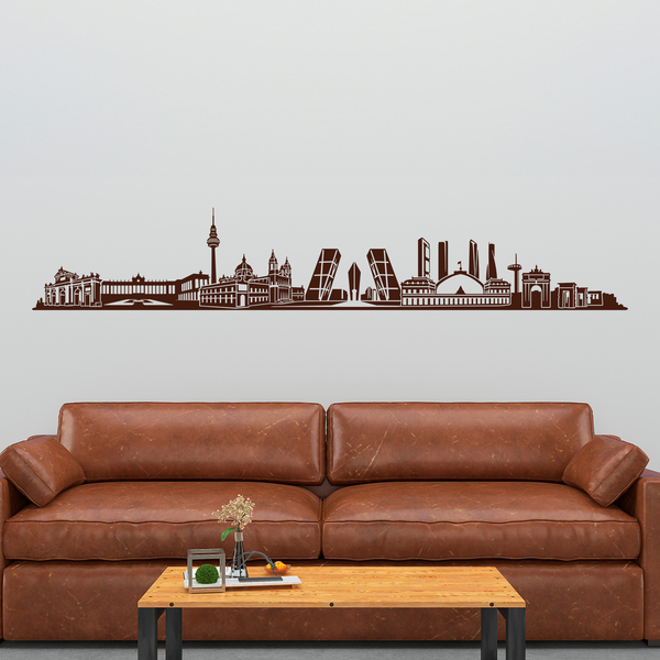 Wall Stickers: Madrid Skyline 