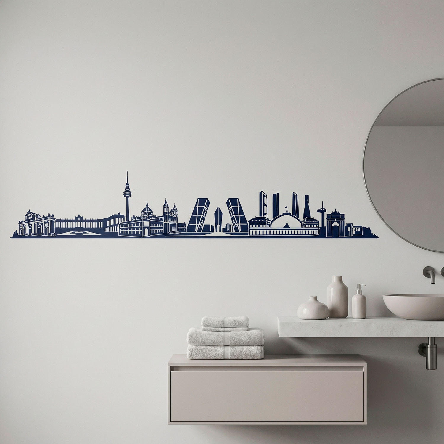 Wall Stickers: Madrid Skyline 