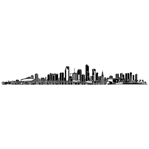 Wall Stickers: Miami Skyline