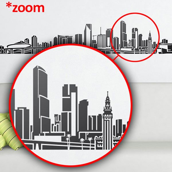 Wall Stickers: Miami Skyline