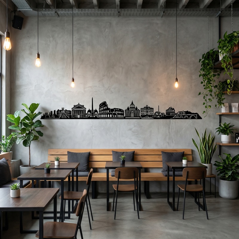 Wall Stickers: Rome Skyline 2018