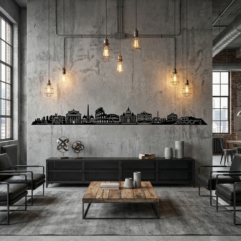 Wall Stickers: Rome Skyline 2018