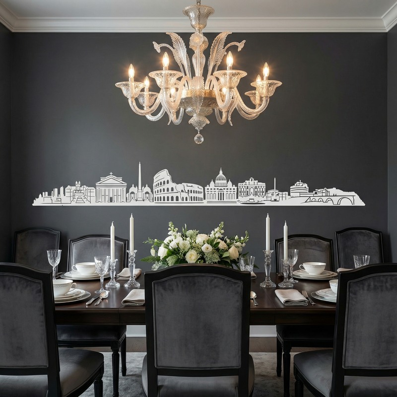 Wall Stickers: Rome Skyline 2018