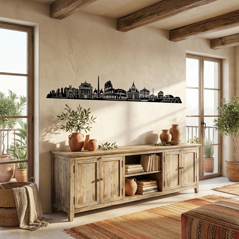 Wall Stickers: Rome Skyline 2018