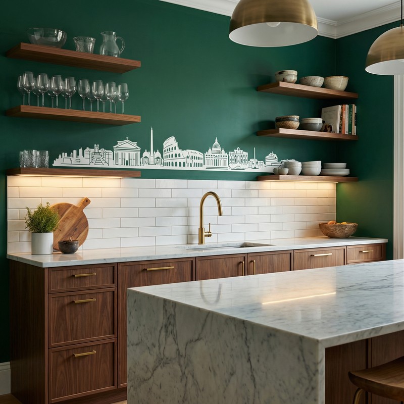 Wall Stickers: Rome Skyline 2018