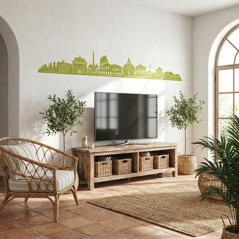 Wall Stickers: Rome Skyline 2018