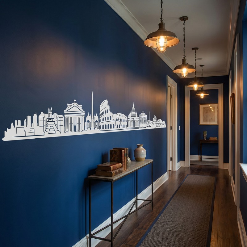 Wall Stickers: Rome Skyline 2018