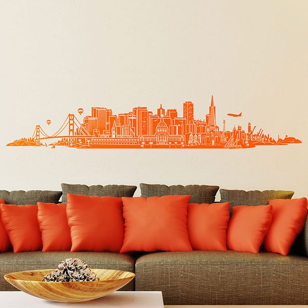 Wall Stickers: San Francisco Skyline