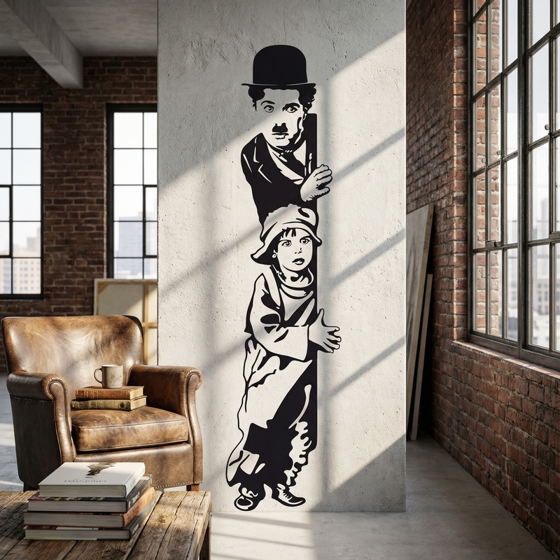 Wall Stickers: Chaplin The Kid