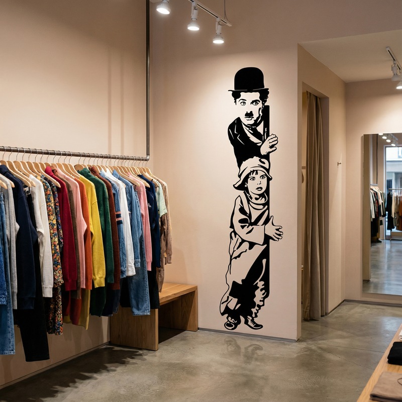 Wall Stickers: Chaplin The Kid