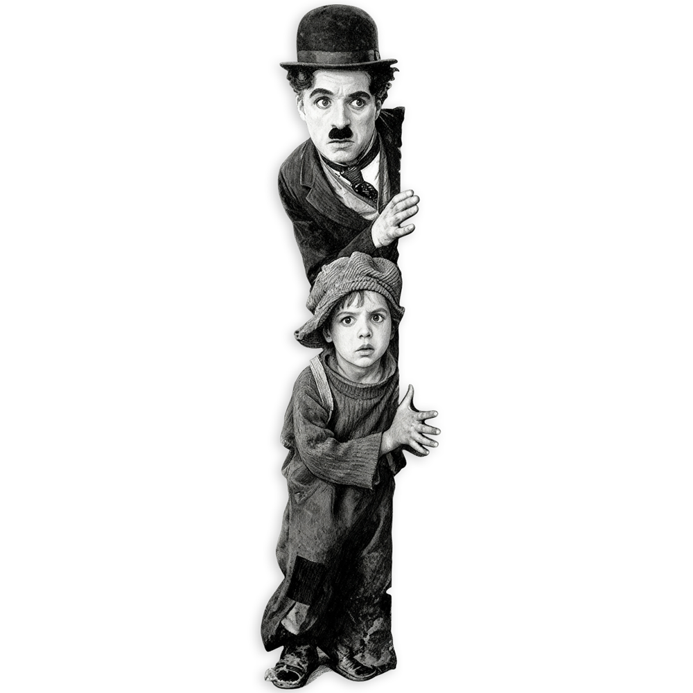 Wall Stickers: Charlie Chaplin and The Kid