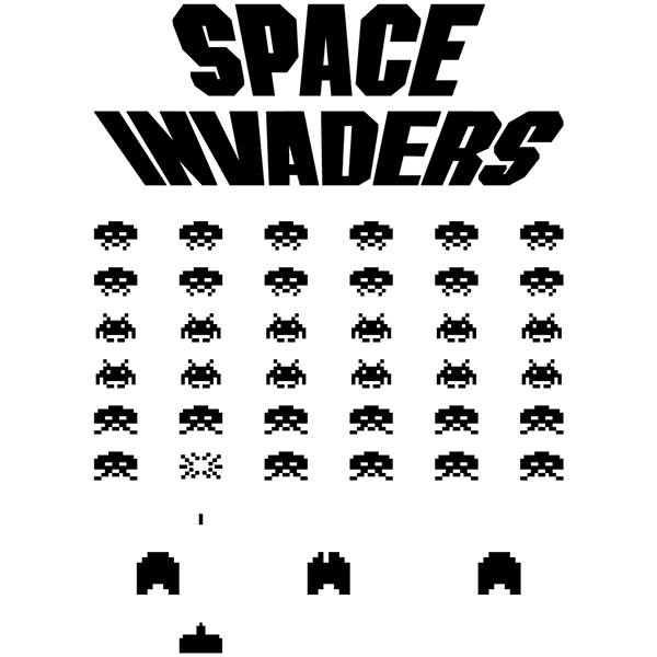 Wall Stickers: Space Invaders Game