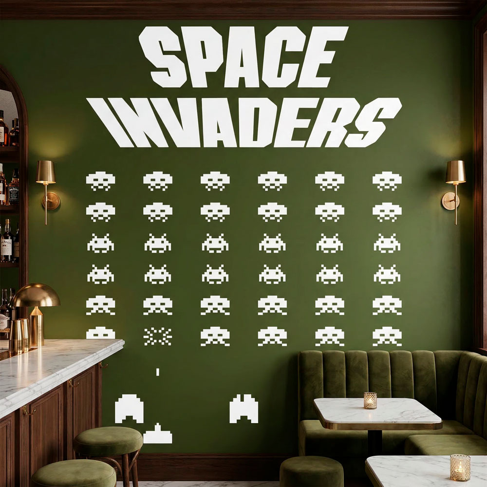 Wall Stickers: Space Invaders Game