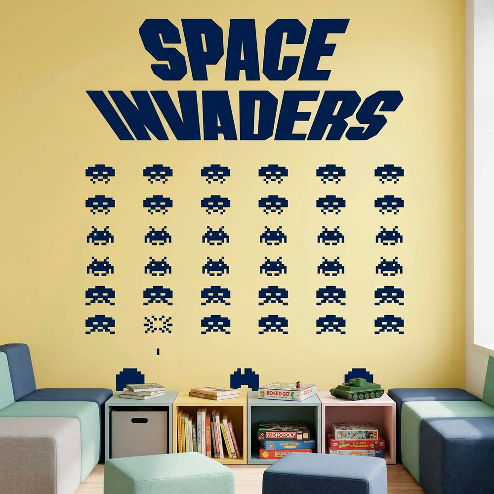 Wall Stickers: Space Invaders Game