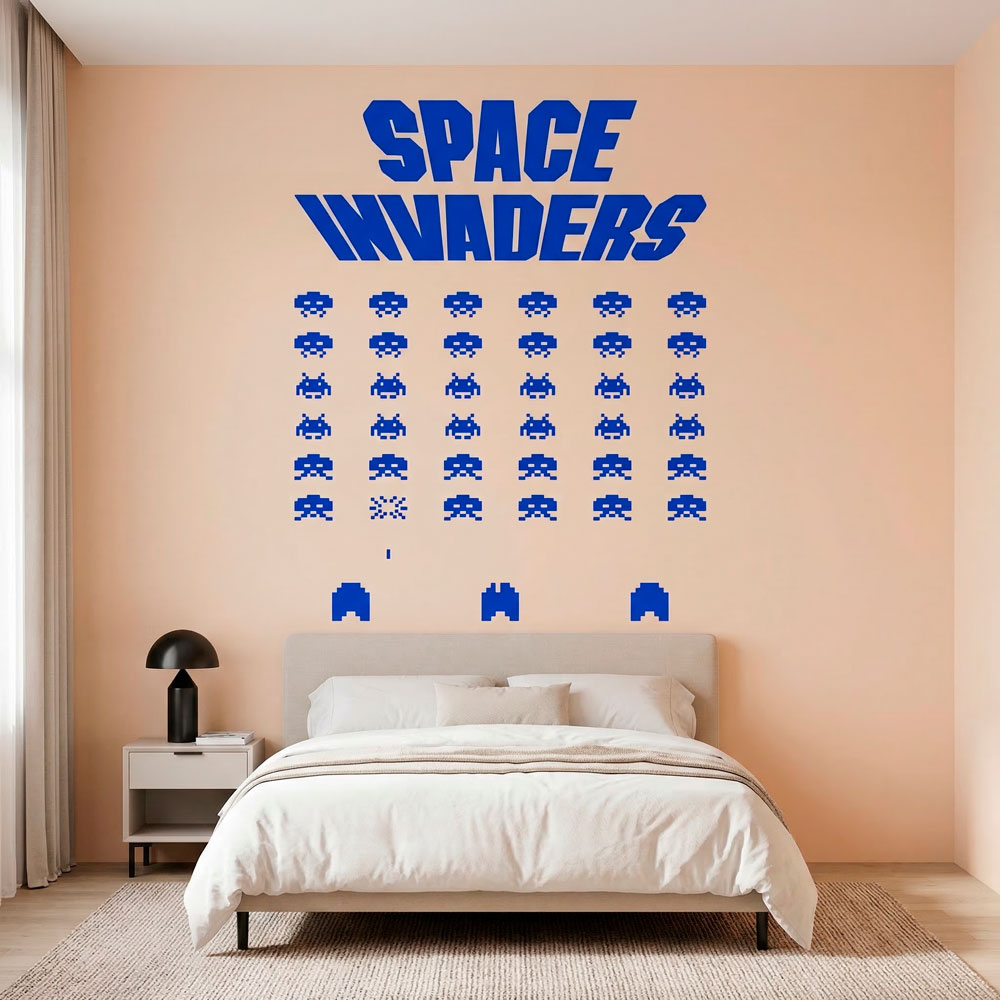 Wall Stickers: Space Invaders Game