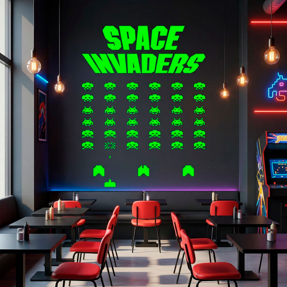 Wall Stickers: Space Invaders Game