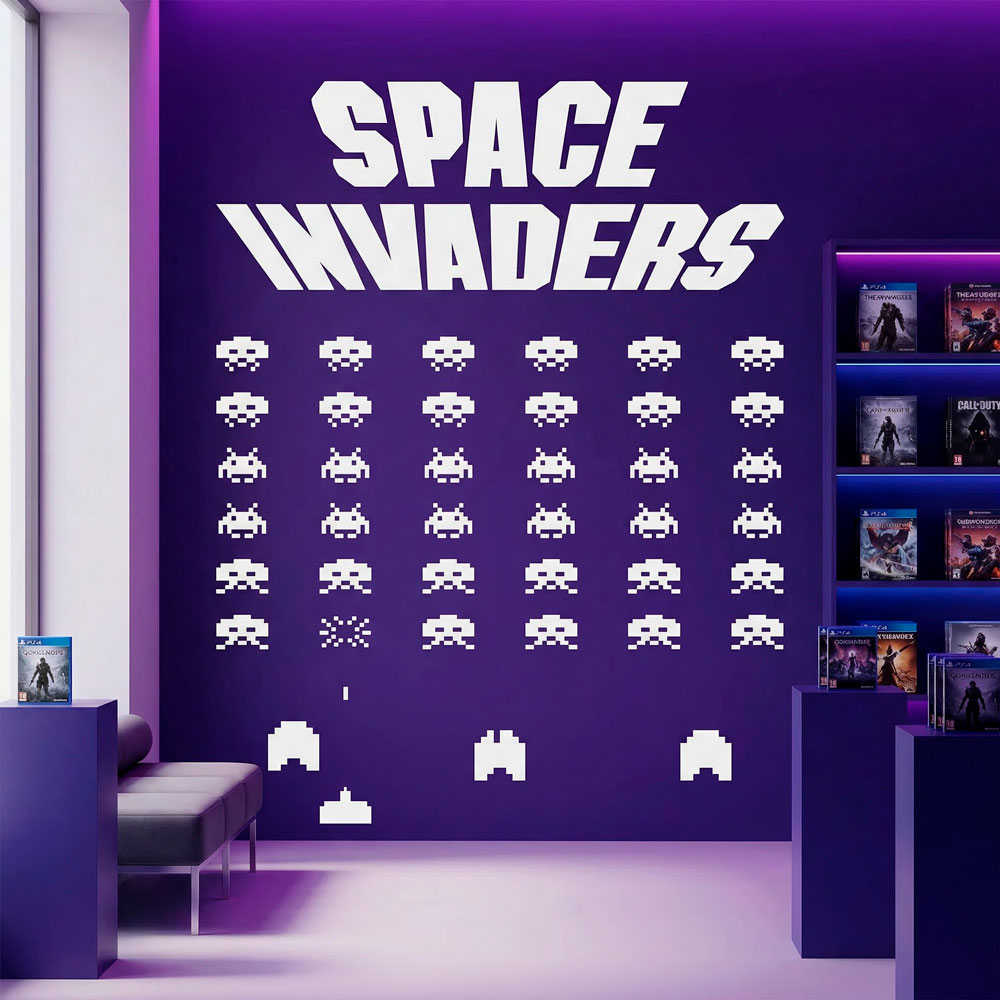 Wall Stickers: Space Invaders Game