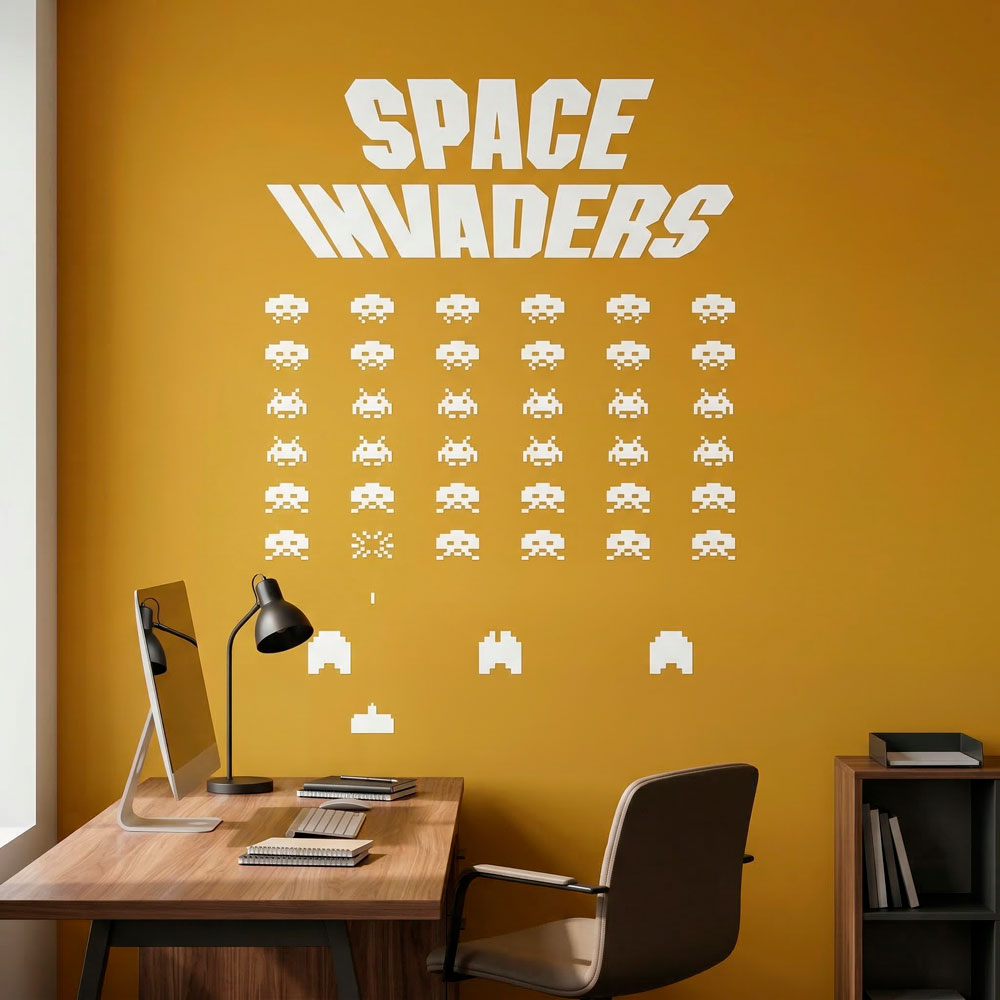 Wall Stickers: Space Invaders Game