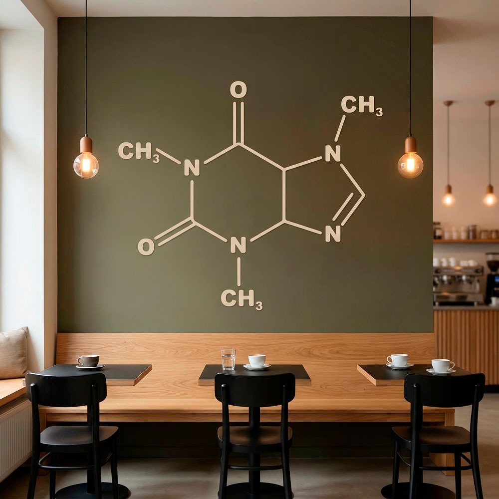 Wall Stickers: Formula of Caffeine
