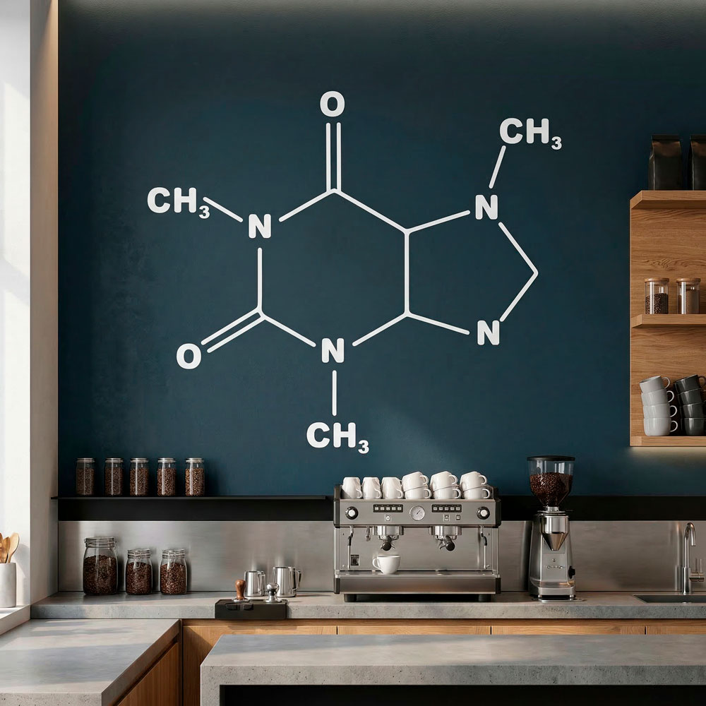 Wall Stickers: Formula of Caffeine