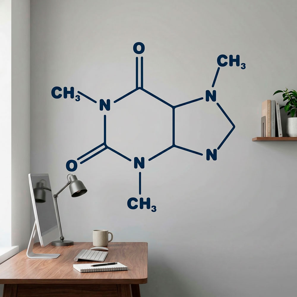 Wall Stickers: Formula of Caffeine