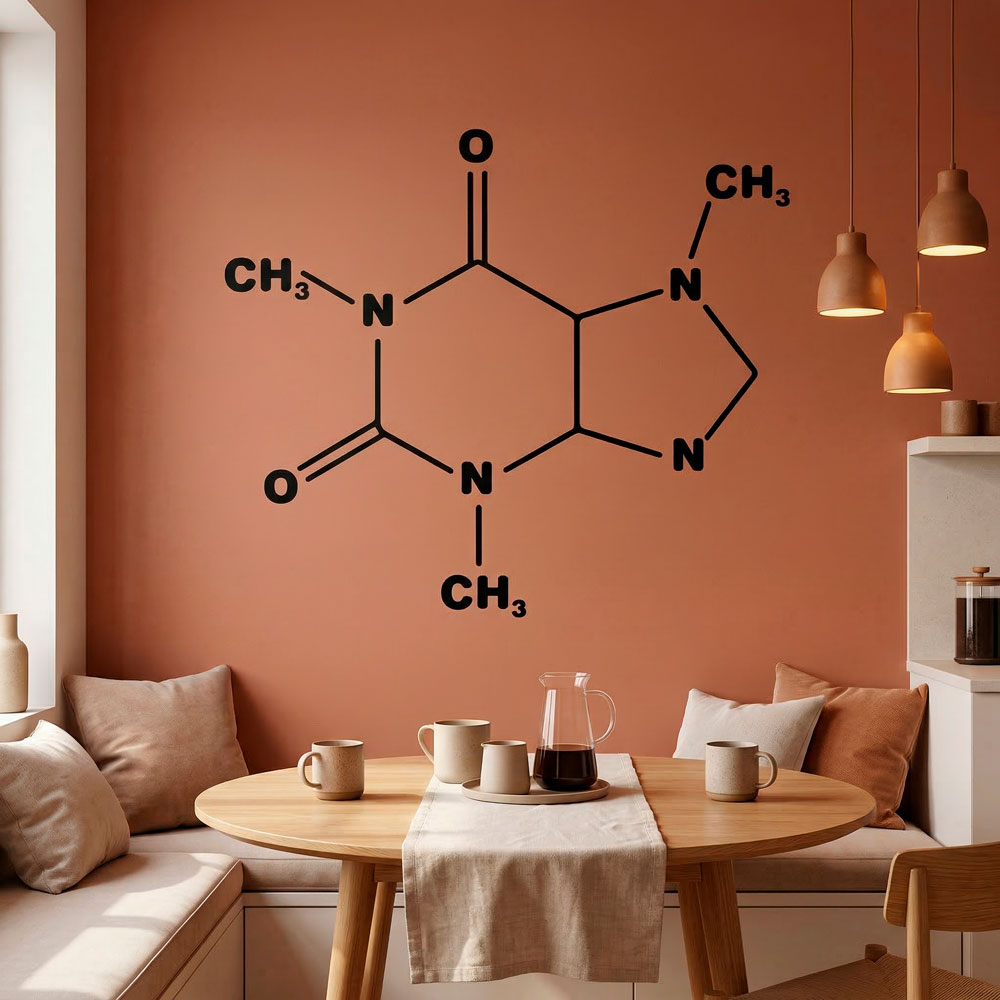 Wall Stickers: Formula of Caffeine