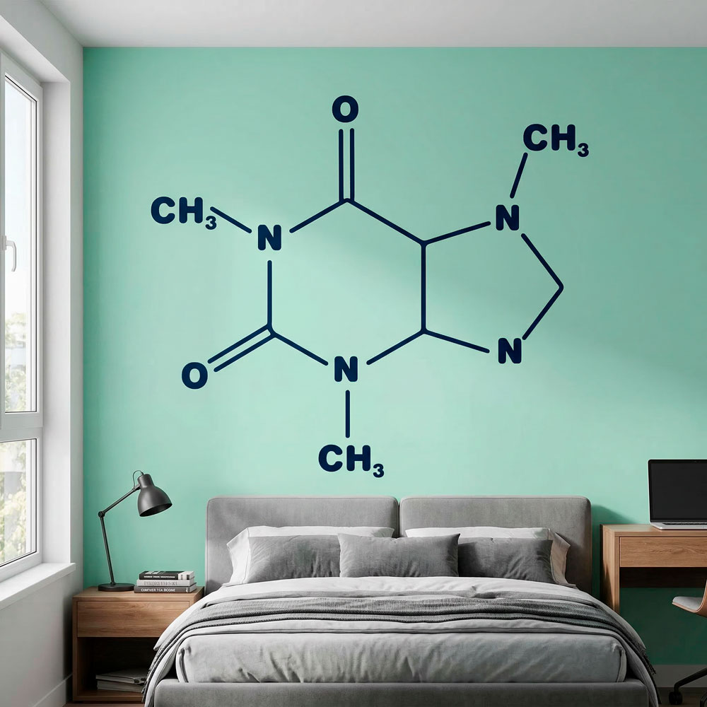 Wall Stickers: Formula of Caffeine