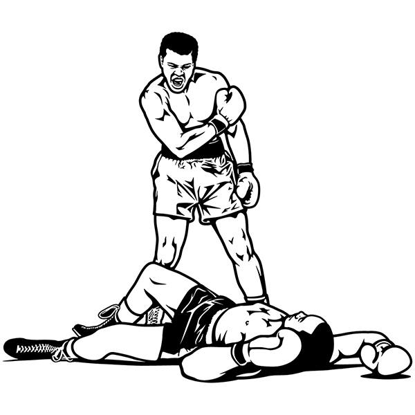 Wall Stickers: Muhammad Ali vs Sonny Liston