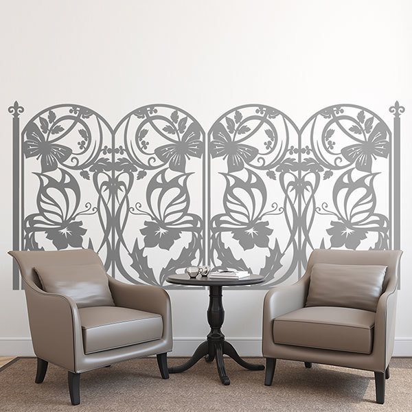 Bed Headboard Wall Sticker Double Butterflies Muraldecal Com