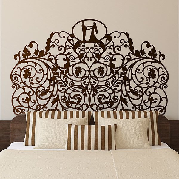 Bed Headboard Wall Sticker Dance of the Lovers