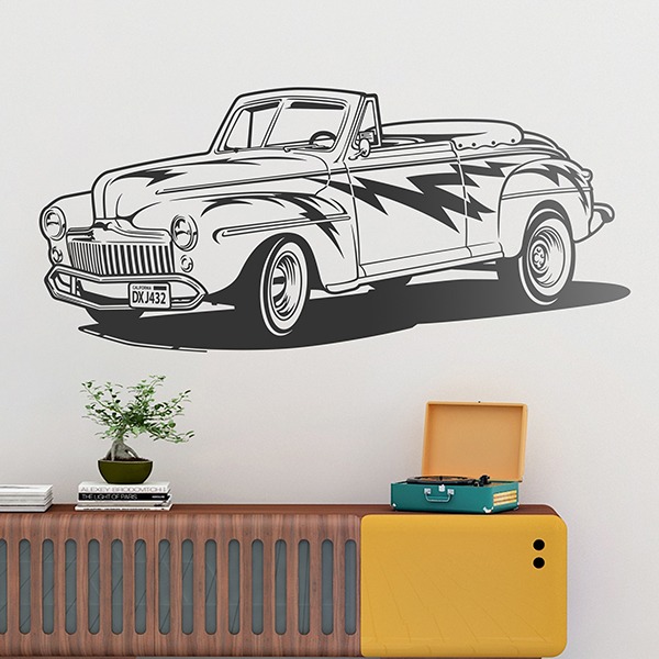 Wall Stickers: Grease, Ford Convertible 1948 0